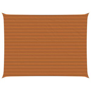 vidaXL P&acirc;nză de umbră Portocalie și maro 8 x 6 m 100% poliester Oxford
