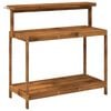 vidaXL Bancă de Ghivece pentru Exterior 111,5 x 48,5 x 107 cm natural