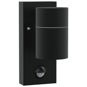vidaXL Lumină de perete pentru exterior Negru 6.5 x 10.5 x 16 cm