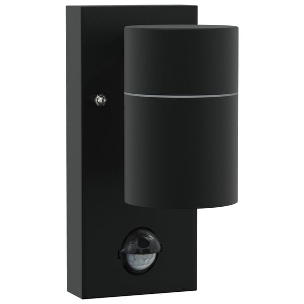vidaXL Lumină de perete pentru exterior Negru 6.5 x 10.5 x 16 cm