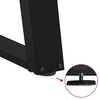 vidaXL Picioare de masă &icirc;n formă de U, 2 buc., negru, 50x(72-73) cm, oțel