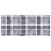 vidaXL Perne scaun spătar &icirc;nalt, 4 buc. gri carouri 120x50x3 cm textil