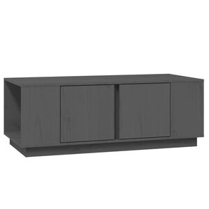 vidaXL Măsuță de cafea, gri, 110x50x40 cm, lemn masiv de pin