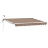 vidaXL Cort electric retractabil Gri taupe 4 x 2 m