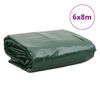 vidaXL Prelată, verde, 6x8 m, 650 g/m&sup2;