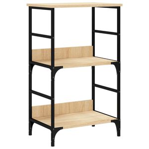 vidaXL Bibliotecă, stejar sonoma, 50x33x82 cm, lemn prelucrat