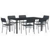 vidaXL Set de Mobilier pentru Exterior 7 buc. Antracit Oțel