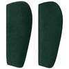 vidaXL Tăblie de pat cu aripioare verde &icirc;nchis 83x23x78/88 cm catifea