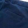 Pantaloni pentru copii cu ornamente negre, bleumarin, 92