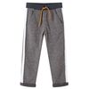 Pantaloni de trening pentru copii, gri &icirc;nchis melanj, 116