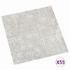 vidaXL Plăci de Pardoseală 55 pcs Gri deschis 5,11 m&sup2; PVC