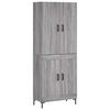 vidaXL Dulap &icirc;nalt, gri sonoma, 69,5x34x180 cm, lemn compozit