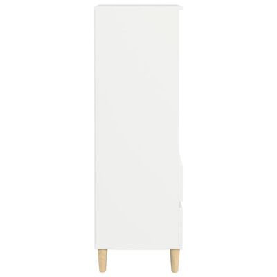 vidaXL Dulap înalt, alb, 40x36x110 cm, lemn compozit