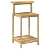 vidaXL Bancă de Ghivece pentru Exterior 56,5 x 48,5 x 107 cm Alb