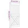 vidaXL Ușă glisantă cu set de feronerie 85x210 cm, lemn masiv de pin