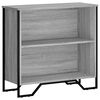vidaXL Bibliotecă, gri sonoma, 80x31x74,5 cm, lemn prelucrat