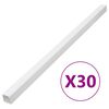 vidaXL Șine de cabluri, 60x60 mm, 30 m, PVC