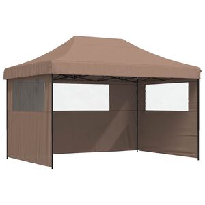 vidaXL Cort pentru Petreceri 279 x 410 x 315 cm Maro Material Oxford