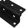 vidaXL Hinge 12 pcs Negru 38 x 17 x 60 mm Fier