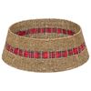 vidaXL Guler pentru Pomul de Crăciun Rotund natural Diam. 60 x 22 cm
