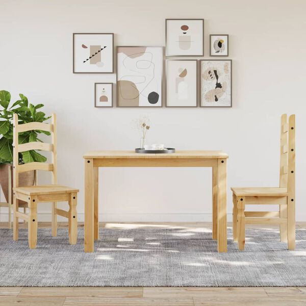vidaXL Scaune de bucătărie Corona, 2 buc., 42x47x107 cm lemn masiv pin