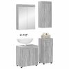 vidaXL Set de mobilier pentru baie TULUM Gri Sonoma Lemn compozit