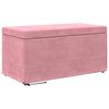 vidaXL Taburet Roz 81 x 41 x 40 cm Catifea și lemn stratificat
