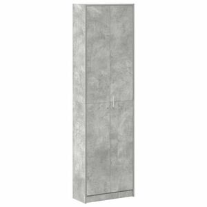 vidaXL Dulap cu raft Gri din beton 55 x 25 x 189 cm Lemn compozit