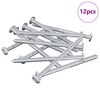 vidaXL Șurub 12 buc. Argintiu M6 x 85 mm Oțel