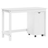 vidaXL Set birou și cabinet 2 buc. Alb Lemn masiv de pin