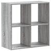 vidaXL Bibliotecă, gri sonoma, 68,5x32x68,5 cm, lemn prelucrat