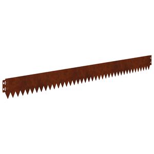 vidaXL Bordură de gazon cu margine superioară pliată 10 buc. 103x10cm