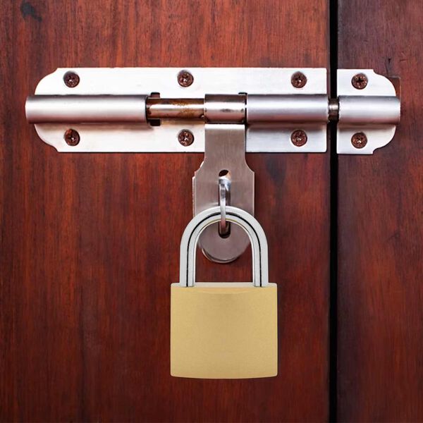 vidaXL U Lock cu Chei 100 pcs Alamă Fier