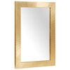 vidaXL Oglindă pentru baie Pe perete cu oglindă Auriu 50 x 2,5 x 70 cm