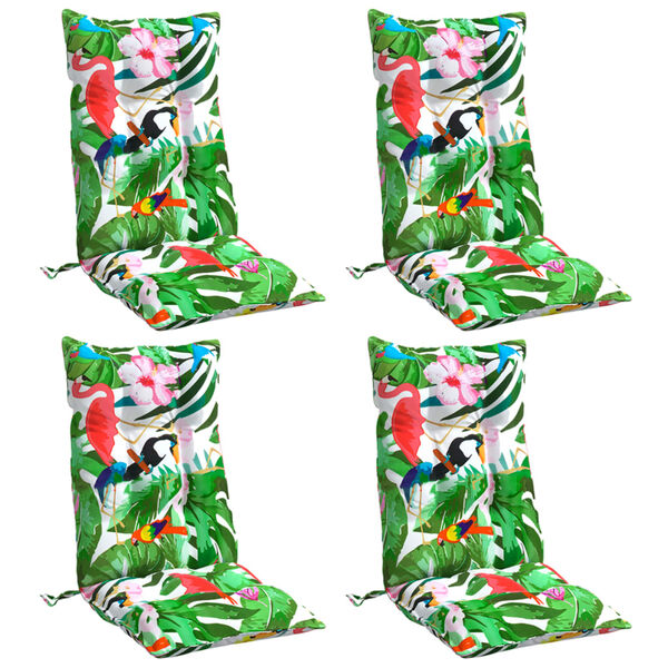 vidaXL Perne de scaun spătar înalt, 4 buc., multicolor, textil oxford