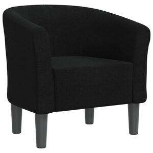 vidaXL Fotoliu tip cuvă, negru, material textil