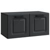 vidaXL Oglindă TV montată pe perete Pe perete Negru 59,5 x 31 x 30 cm