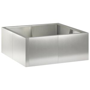 vidaXL Zid de sprijin 4 buc. 100 x 100 x 30 cm Oţel inoxidabil