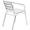 vidaXL Set mobilier de exterior, 5 piese, argintiu, aluminiu