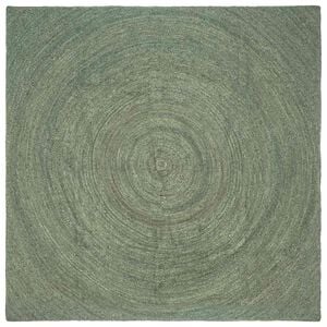 vidaXL Covoare de zonă Verde măsliniu 240 x 240 cm Iută