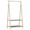 vidaXL Cuier pentru haine cu rafturi, 96x45,5x150,5 cm, bambus