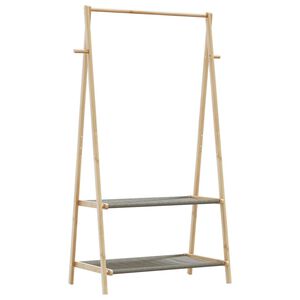 vidaXL Cuier pentru haine cu rafturi, 96x45,5x150,5 cm, bambus