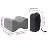 vidaXL Perna pentru genunchi Gri 26 x 21,5 x 15 cm Spumă cu Memorie