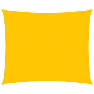 vidaXL P&acirc;nză parasolar, galben, pătrat, 4x4 m HDPE, 160 g/m&sup2;