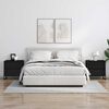 vidaXL Noptieră 2 pcs Stejar Negru 50 x 39.5 x 50 cm Lemn compozit