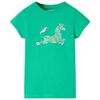 vidaXL Tricou pentru copii, verde, 116