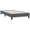 vidaXL Pat box spring cu saltea, gri închis, 80x210 cm, catifea