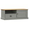 vidaXL Comodă TV VIGO, gri, 106x40x40 cm, lemn masiv de pin
