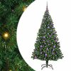 vidaXL Brad de Crăciun artificial Verde 180 cm PVC și Oțel și Plastic