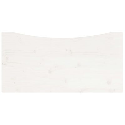 vidaXL Blat de birou, alb, 80x40x2,5 cm, lemn masiv de pin